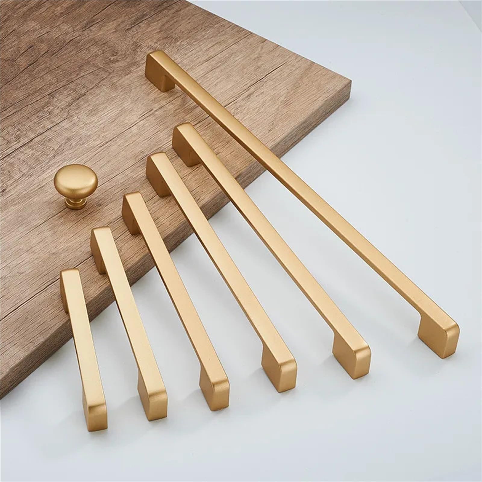 4 Pcs Gold Furniture Door Handles Zinc Alloy Kitchen Cabinet Cupboard Pulls Drawer Knobs Hardware(160mm)