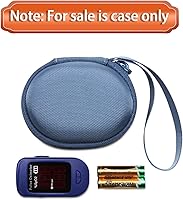 Vista 8 de LTGEM - Funda de oxímetro de pulso azul compatible con oxímetro de pulso Bluetooth de la yema de los dedos, monitor de oxígeno en sangre (solo funda)