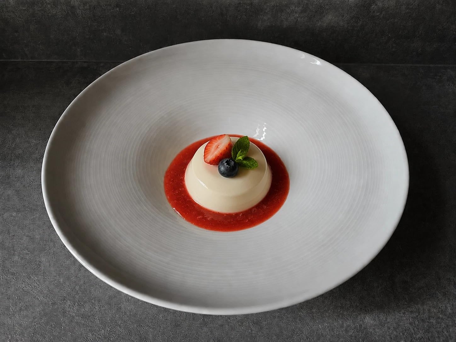 Generisch 6 Teller „Tosca Relief Ø 30 cm Porzellan weiß | Dessert, Suppe, Pasta, Vorspeise