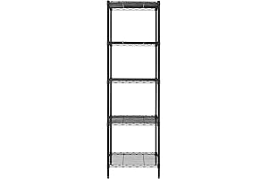 Finnhomy Heavy Duty 5 Tier Wire Shelving Unit: Durable Storage Solution