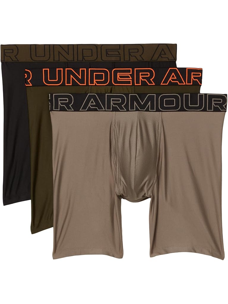 Multi Under Armour 3-Pack Performance Tech Solid 6" Boxer Briefs