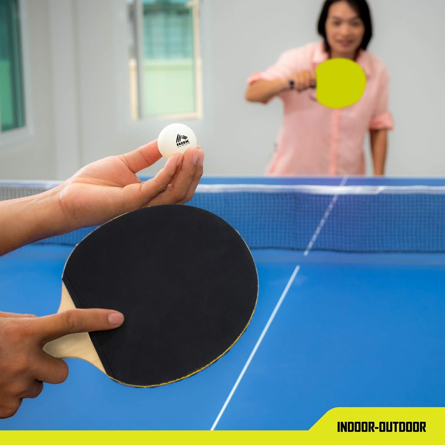 RBX On-The-Go Ping Pong Travel Set with Telescopic Table Tennis Net, 2 Paddles, 3 Balls : Sports & Outdoors