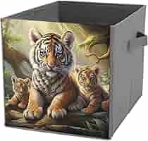 Amazon.com: ZXDSKGYN Foldable Storage Boxes Jungle Tigers