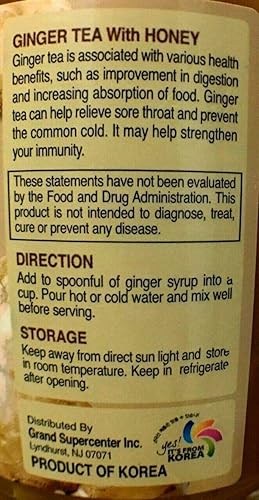 Miniatura 4 de Honey Refresh con té de hierbas coreano Ginger Delight - Producto de Corea 4 tarros de vidrio de 2.2 lb (1 kg) cada uno_AB