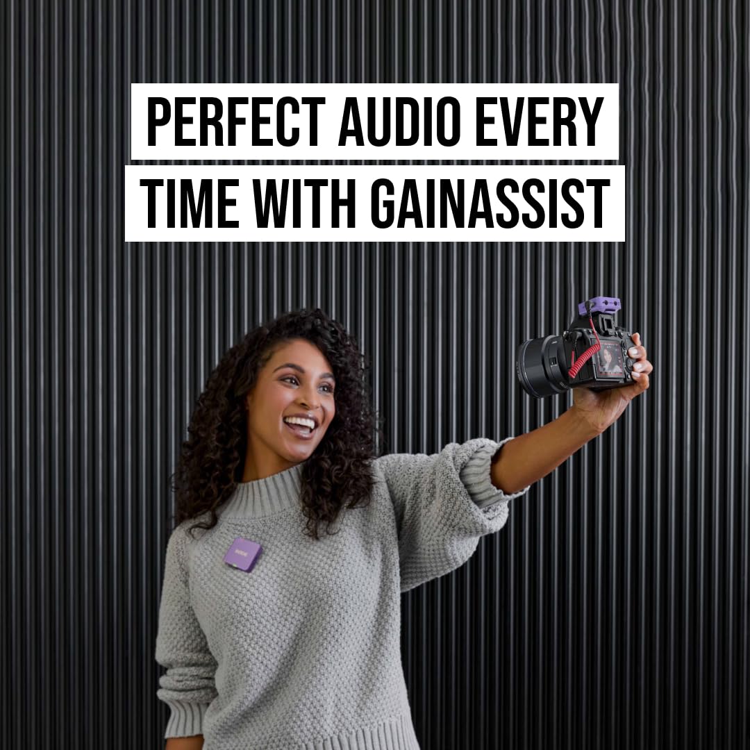 RØDE Wireless GO II Ultra-compact Dual-channel Wireless Microphone System with Built-in Microphones, On-board Recording and 200m Range for Filmmaking, Interviews and Content Creation: Wireless GO Gen 3 Lilac