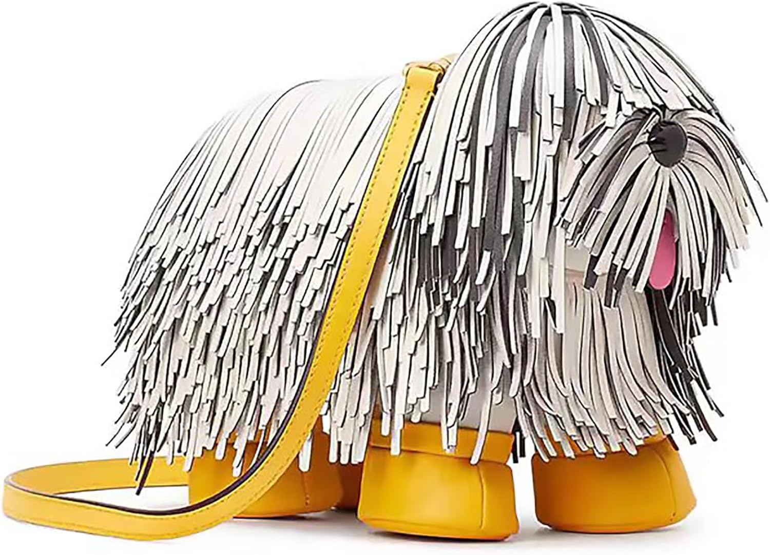 Women PU Leather Unique Novelty Crossbody Shoulder Bag Handbag Cute Dog Shaped Purse