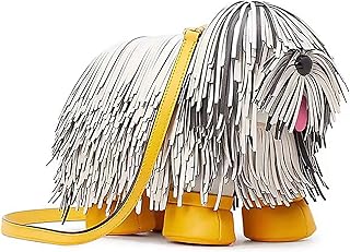 Women PU Leather Unique Novelty Crossbody Shoulder Bag Handbag Cute Dog Shaped Purse