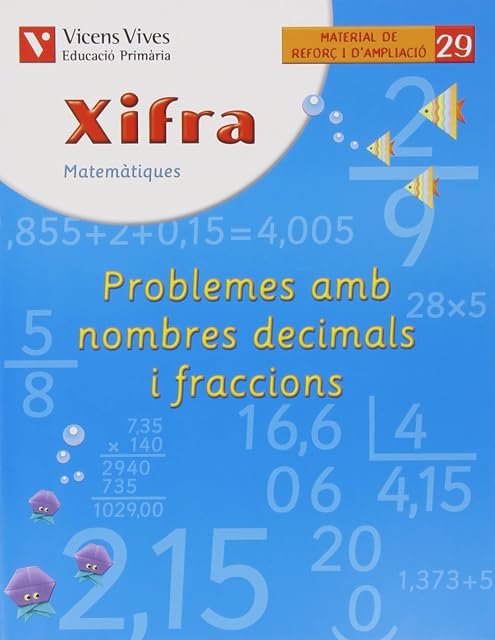 Portada de Xifra Prob. Nombres Decimals i Fraccions: Primaria 6º