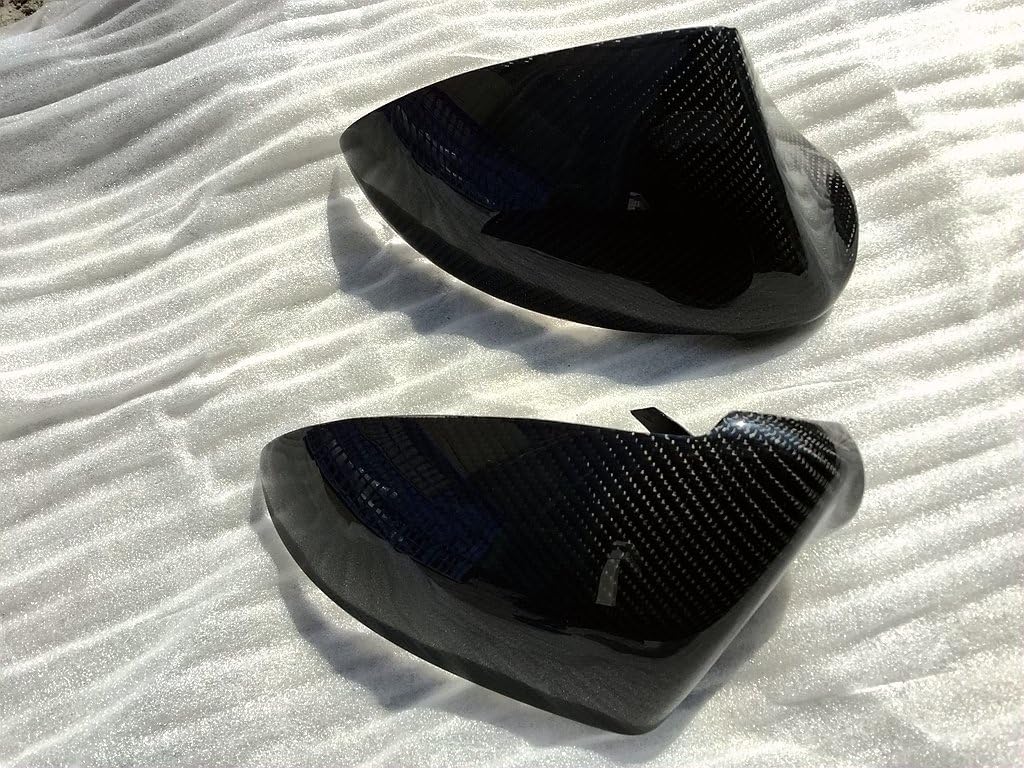 Eppar® New Carbon Fiber Mirror Cover Stickers 2PCS for BMW M6 E63 E64 2005-2010