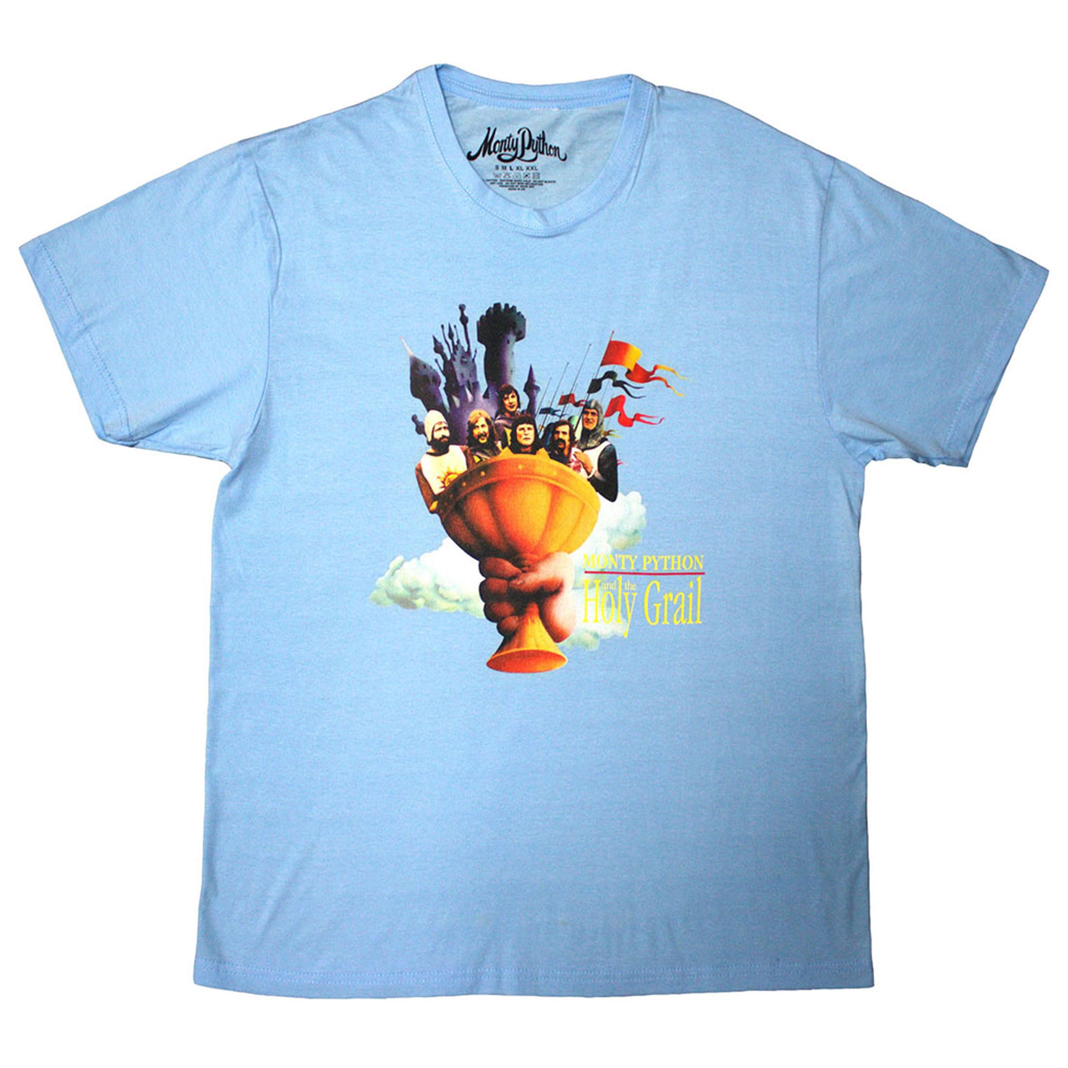 T-shirt Monty Python Holy Grail Cloud Rock Off avec impression textile haut de gamme