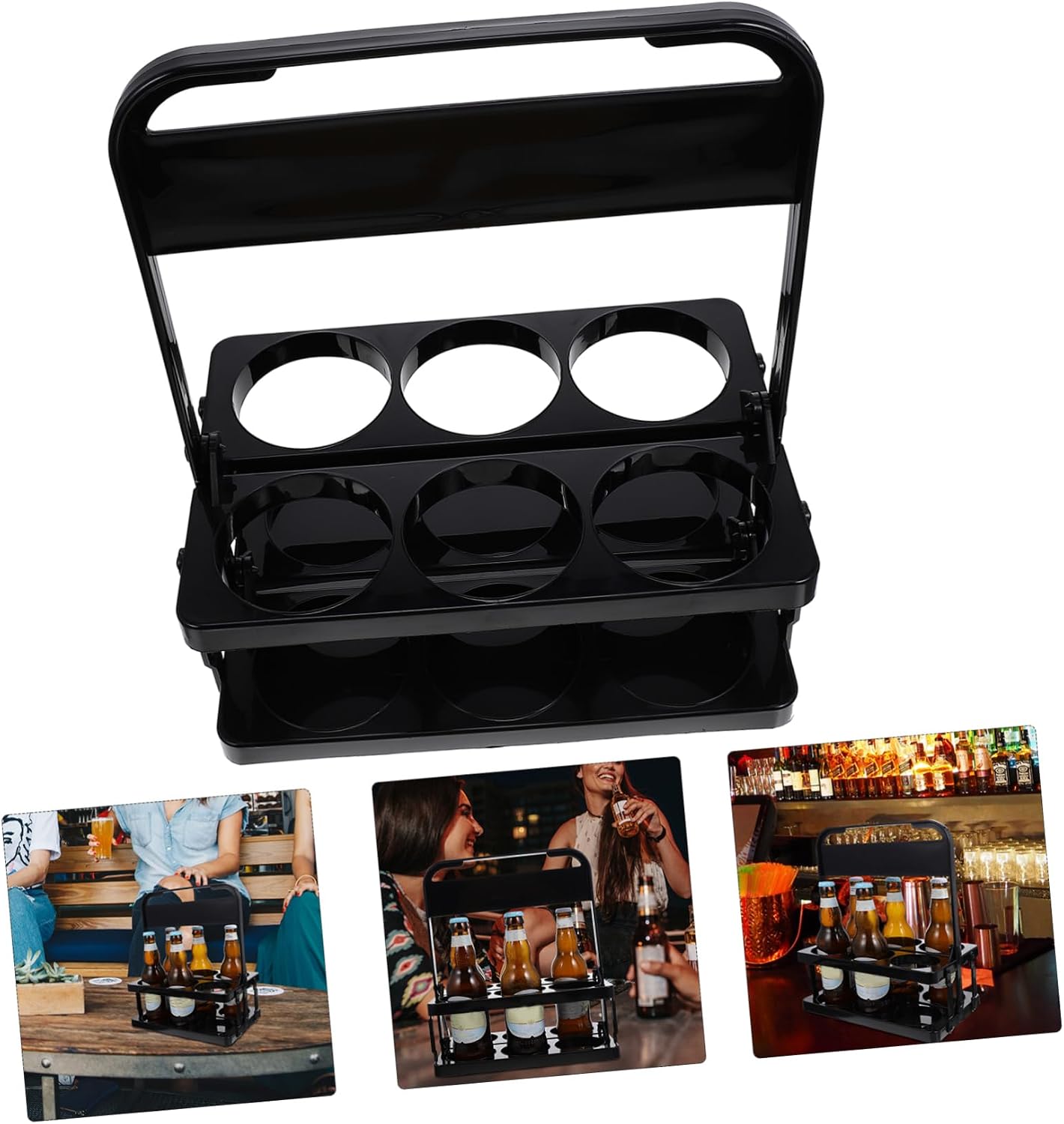 Beer Bottle Rack Bottle Basket Organizer Portable Bar Wine Holder Drink Storage for Beer Enthusiasts