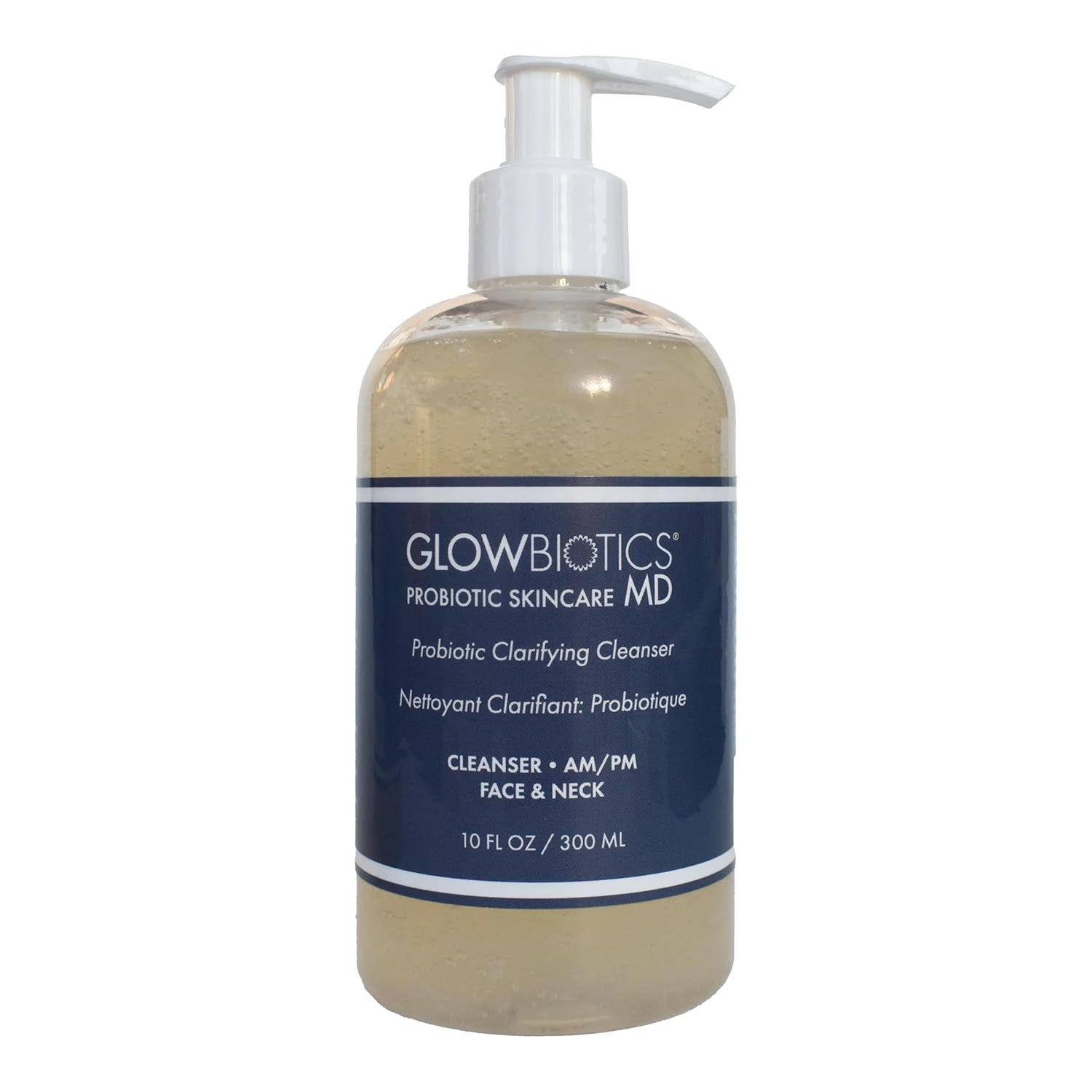 Glowbiotics Probiotic Clarifying Cleanser 10 oz – Gentle Foaming Face & Body Wash with 2% Salicylic Acid & Niacinamide, Clears Pores & Excess Oil