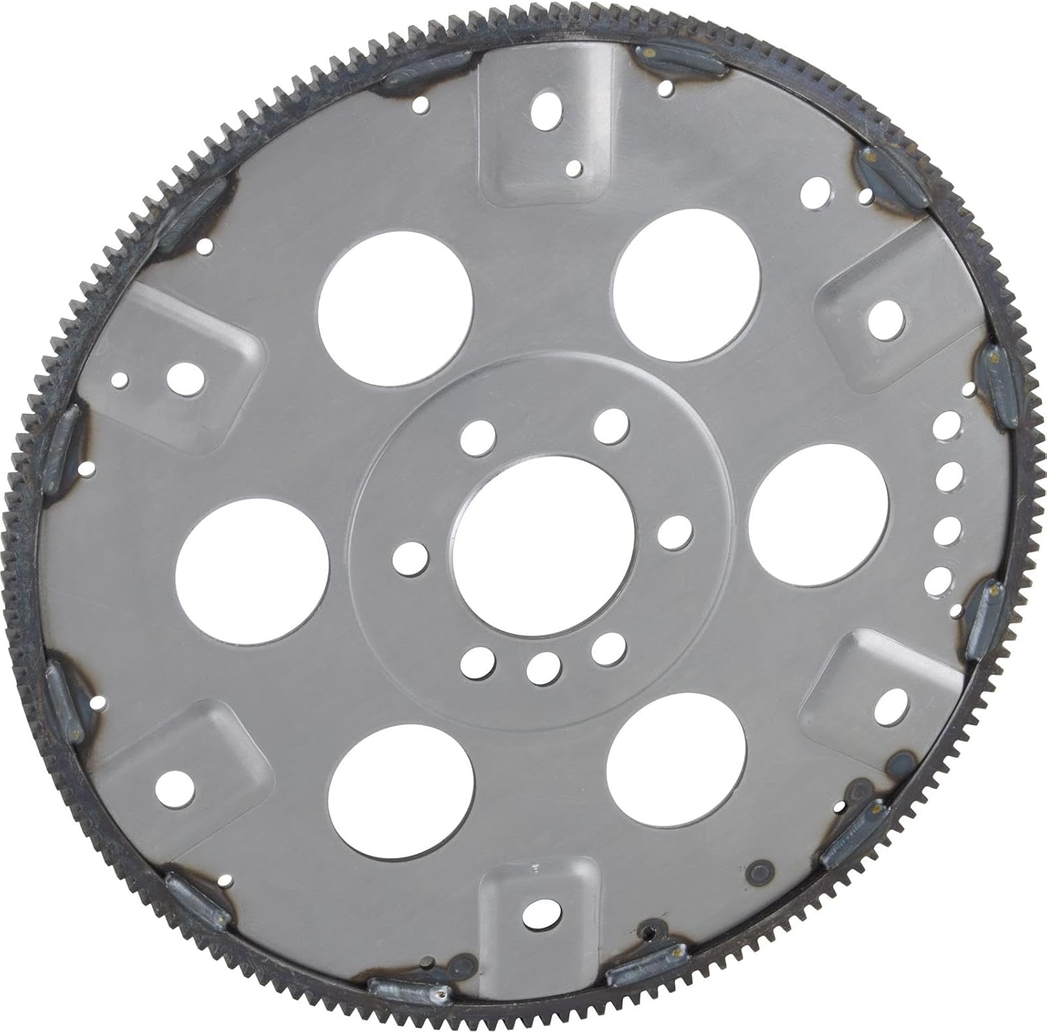 Speedway Motors Flexplate 168 Tooth Compatible with Chevy Small Block 400 Engine Two Piece Rear Main Seal External Balance Dual Bolt Pattern Non SFI