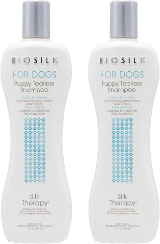 Miniatura 8 de BioSilk Silk Therapy Champú para cachorros sin lágrimas para perros, champú sin lágrimas para cachorros, lavado suave para perros, suministros