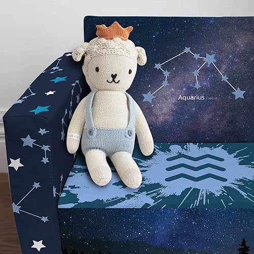 Miniatura 31 de Sofá y tumbona convertible 2 en 1 para niños, sofá abierto con cielo estrellado, silla para niños y niñas 09.23 - 10.22 (Libra),01.20 - 02.18