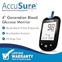 AccuSure Simple Digital Glucometer Kit |with 25 Strips,10 Lancet,1 Lancing device for Accurate Blood Glucose Sugar Testing Machine gallery image