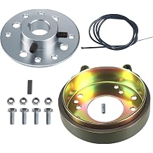 4.5" Rear Drum Brake Band Pin Brake Cable Steel Sprocket Brake Hub Adapter 1" Bore 1/4" Keyway for Predator 212cc 196cc 6.5hp Dune Buggies Drift Trike Heavy Duty Go Kart Cart Parts with Hardware Kit