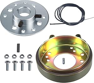 4.5" Rear Drum Brake Band With Sprocket Hub Adapter For Go Kart