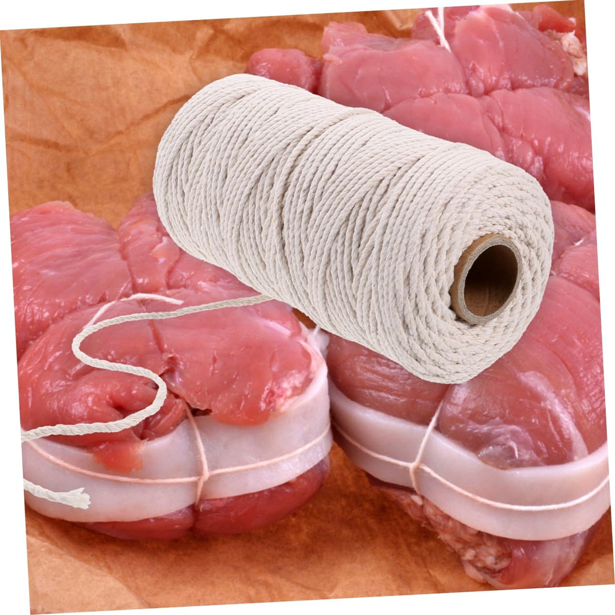 Cooking Twine for Meat 2 Rolls Cotton String Kitchen Twine for Roasting for Meat Wrapping Sausage Tie up