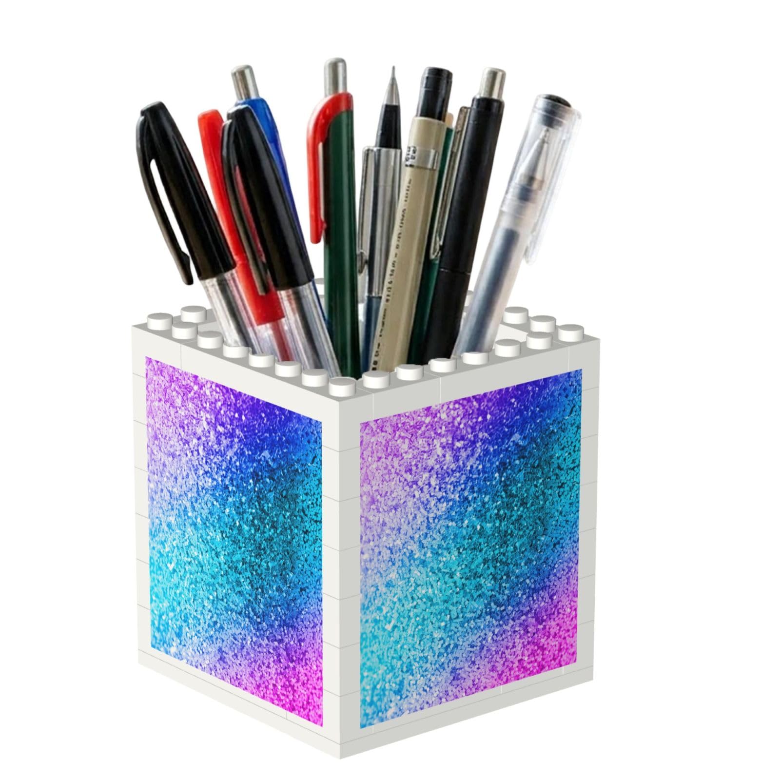 Poadnly Glitter Sequin Spot, Pen Pot Pencil Holder for Office Home School, Compact Desk Organiser for Office Stationery