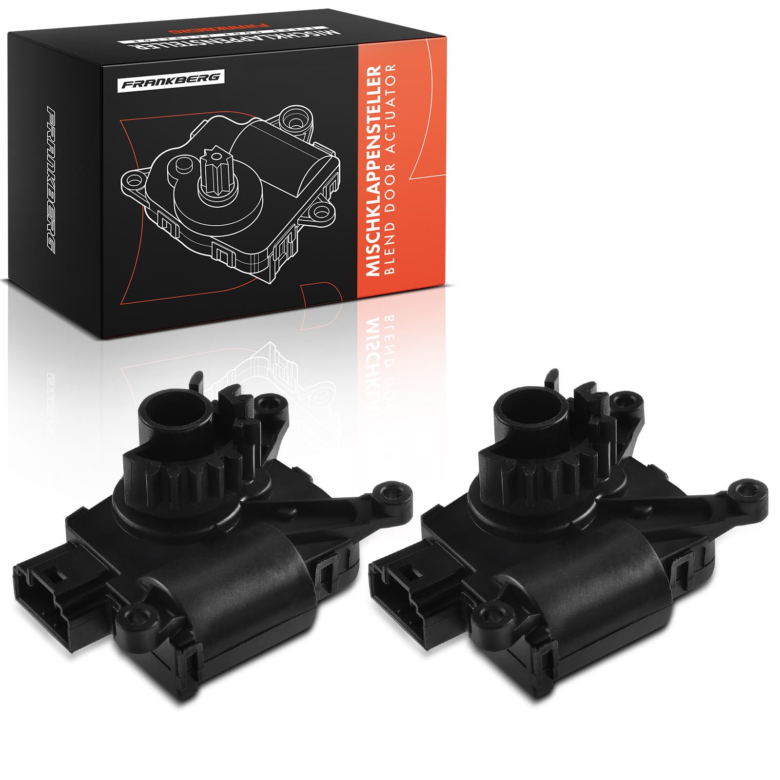 Frankberg 2 x regolatore per motore di regolazione, valvola di regolazione Compatibile conA3 Q3 Leon I II Golf VI 5K 2003-2015 1K0907511C