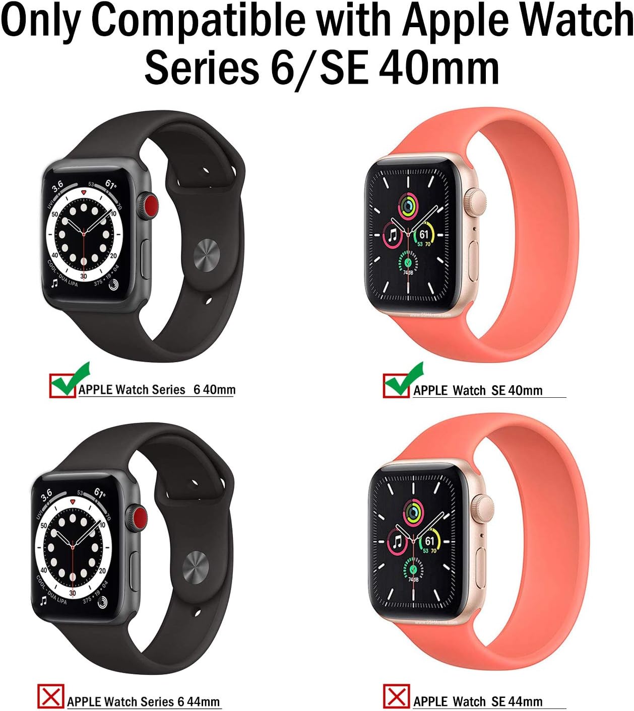 Limited [6 Pack] QHOHQ Screen Protector for Apple Watch Series 6/Watch SE 40mm, [Full Coverage] [Bubble-Free] Flexible TPU Anti-Scratch Transparent Soft Film