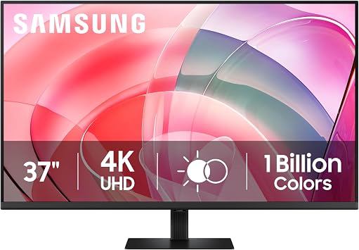 Samsung 37" ViewFinity S7 S70D 4K UHD HDR10 High Resolution Monitor, DP Port, TUV-Certified, 2025, LS37D700EANXZA