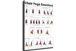 EviKoo Posters Yoga for Seniors Chart