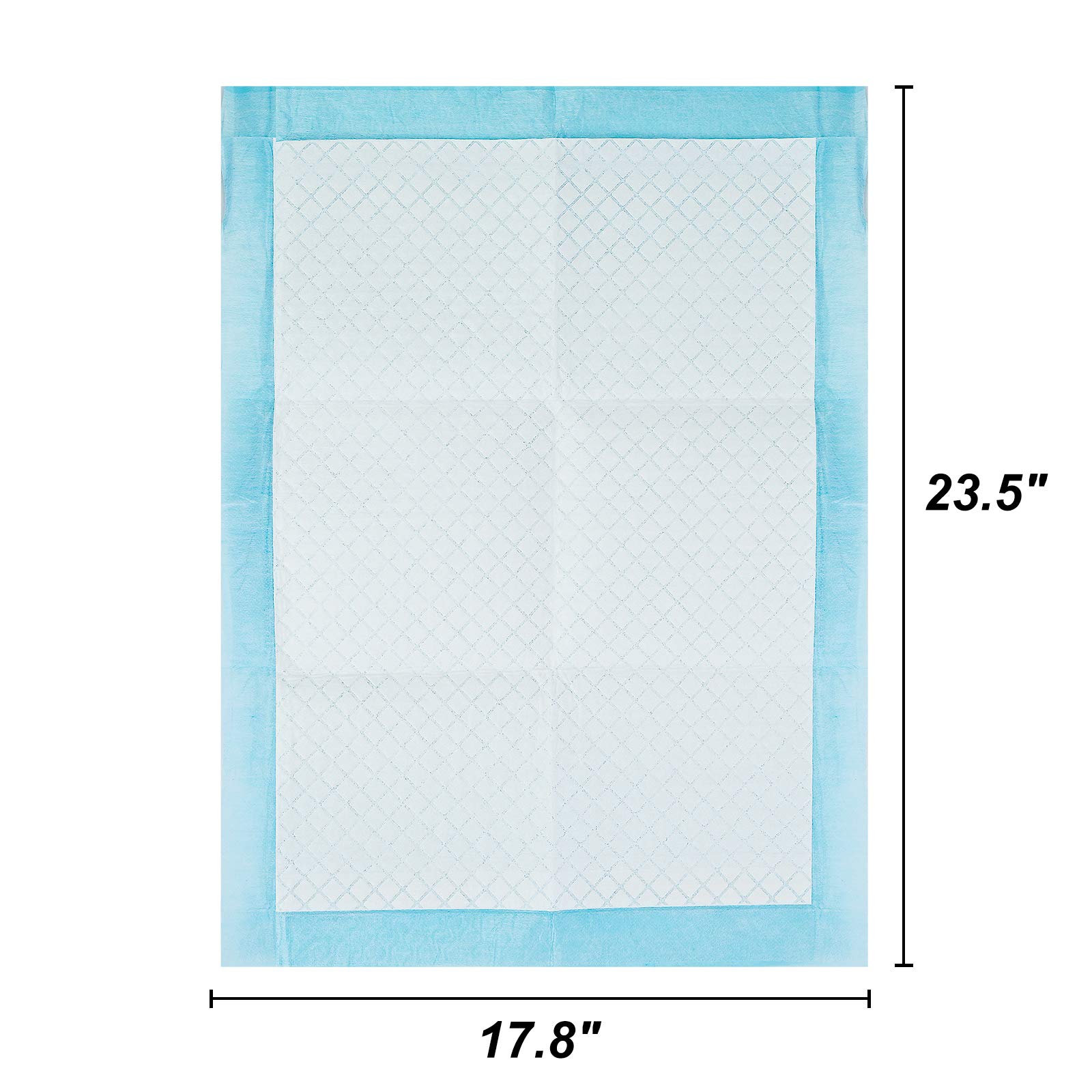 Tappetini per addestramento cani e cuccioli, 45 x 60 cm, usa e getta, ultra assorbenti e a prova di perdite, si asciugano rapidamente per cani, gatti, conigli o altri animali domestici (50/pezzi