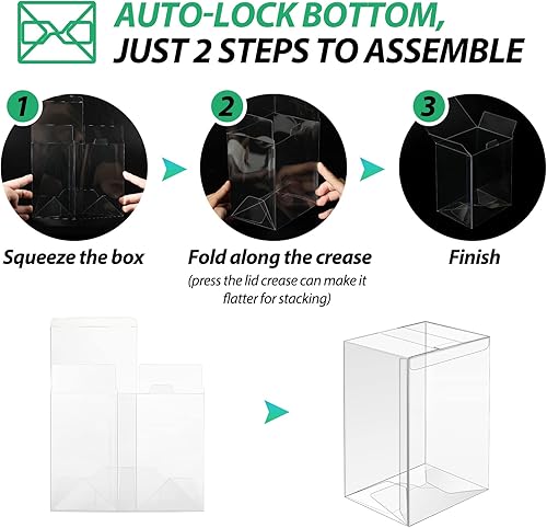 Miniatura 4 de Funko - Paquete de 100 protectores para figuras de vinilo de 4 pulgadas, protector transparente de 0.015 in, caja de exhibición de plástico,