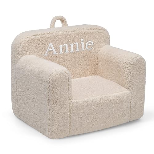 Miniatura 51 de Delta Children Silla Cozee personalizada, personalizable con nombre, silla de espuma para niños a partir de 18 meses, azul/blanco