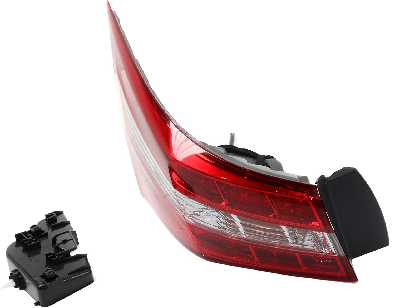 Evan-Fischer Tail Light Assembly Compatible with 2016-2018 Toyota Avalon Outer Halogen Driver Side