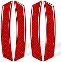 Vista 10 de 4 unidades de calcomanías reflectantes para coches, adhesivos reflectantes para las marcas laterales de los coches, accesorios exteriores