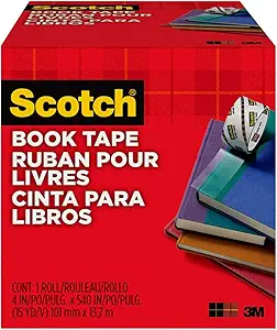 Scotch Book Tape, 4 in x 540 in