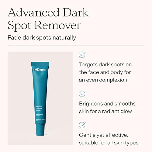 Miniatura 2 de MDacne Removedor de manchas oscuras para cara y cuerpo 2 onzas mejora el brillo de la piel la textura y el tono sin aceite para pieles sensibles y
