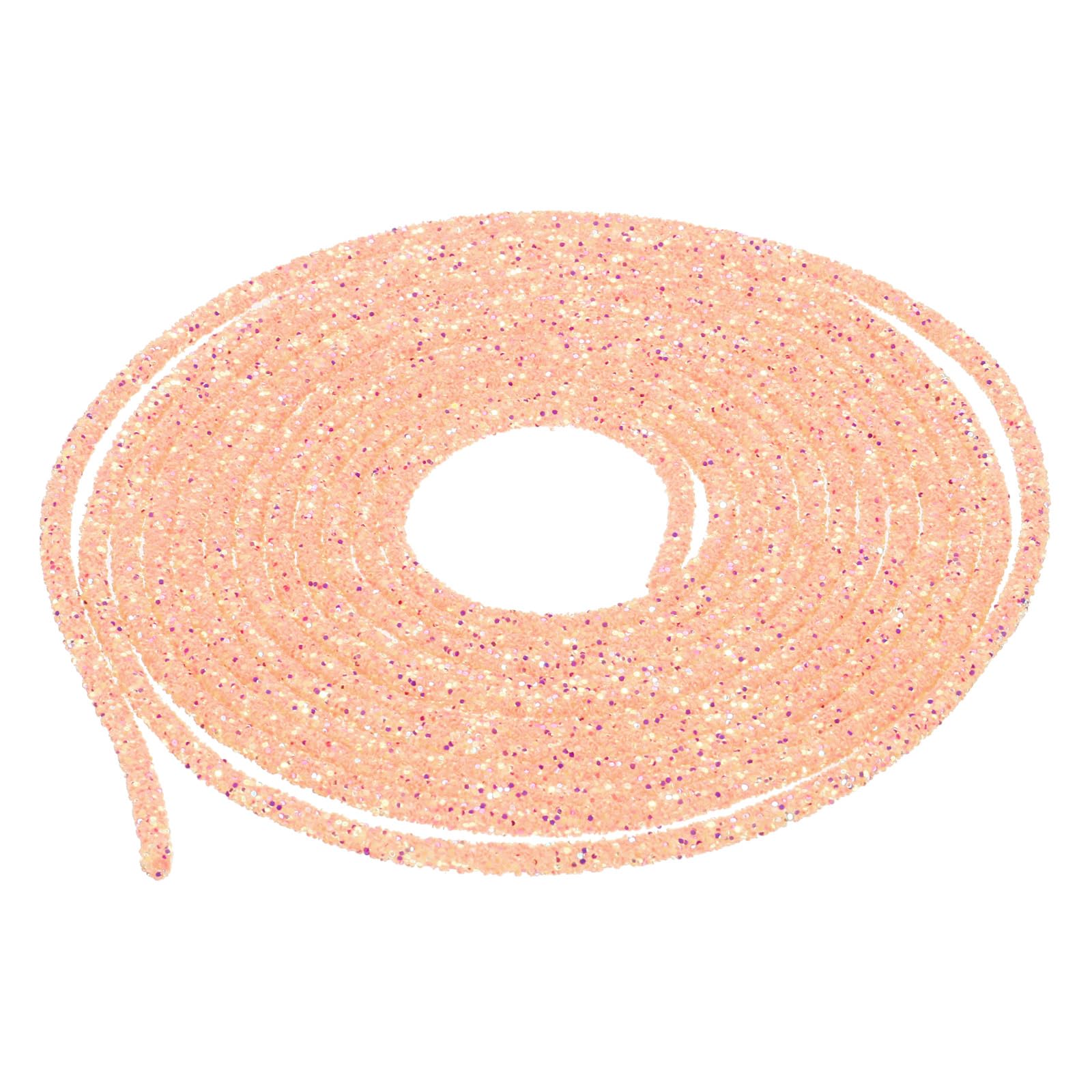 sourcing map 5 Yard 6mm 0.24 inch Glitter Sequins Rope Sequins Rhinestone Tube Cord for DIY Wedding Dresses Costume Clothing Shoes Jewelry Accessory Clear White — view 117