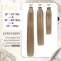 Vista 3 de LaaVoo - Extensión de cola de caballo de cabello humano negro, con clip, 18 pulgadas, extensiones de cabello humano invisible de una pieza