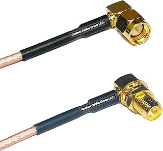 3 feet RG316 SMA Male Angle to RP-SMA Female Angle RF Pigtail Coaxial Cable