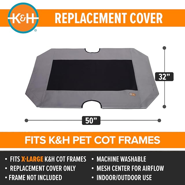 Foto 2 de 8 de K&H PET PRODUCTS - Cama elevada de refrigeración para perros al aire libre, funda de repuesto para cuna…