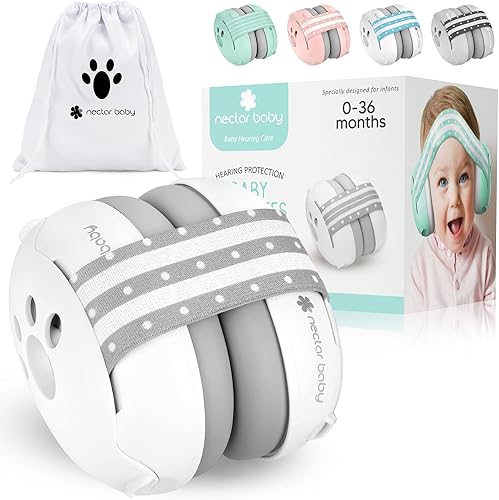Miniatura 8 de Protección auditiva para bebés, auriculares con cancelación de ruido para bebés, orejeras con reducción de ruido para bebés y niños pequeños de