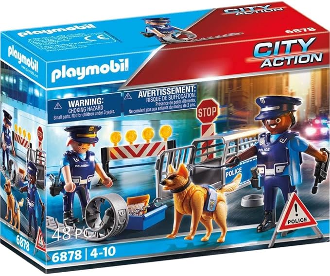 PLAYMOBIL City Action 6878 Control de Policía, A Partir de 5 años