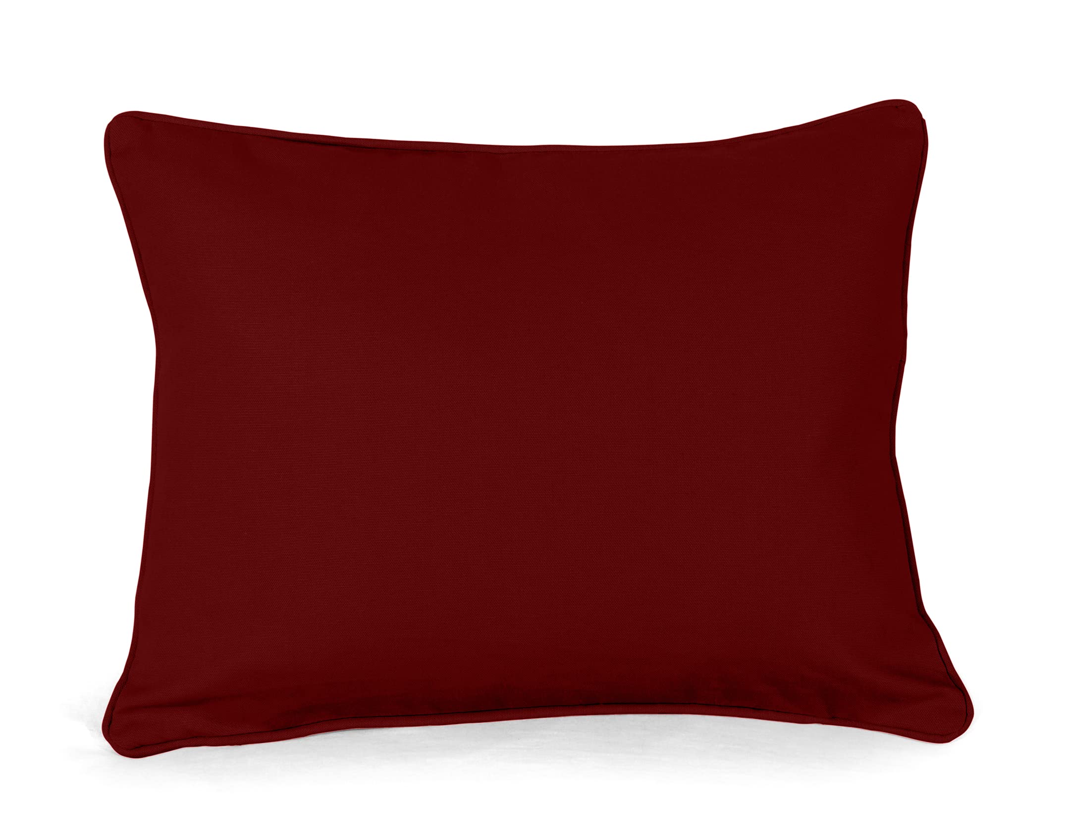 ARLINENS Cushions with Cover included Soft Bounce Back Scatters Hollow Fiber Filled Cushion Pads with 100% Cotton Cushion Cushion Cover for Sofa, Bed & Couch (12x20 (30x50cm), Red)