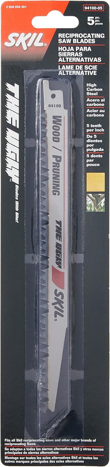 SKIL 94100-05 Pruning Reciprocating Saw Blades 5-Pack