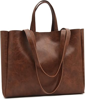 Eslcorri Large Women Tote Bag, Soft Faux Leather Oversize Shouler Purse Top-Handle Handbag for Everyday Work & Teacher