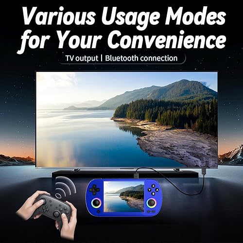 Miniatura 5 de RG40XX H - Consola de juegos portátil retro, RG40XXH de 4.0 pulgadas, pantalla IPS Linux, sistema Linux integrado 64G TF tarjeta 5488 juegos,