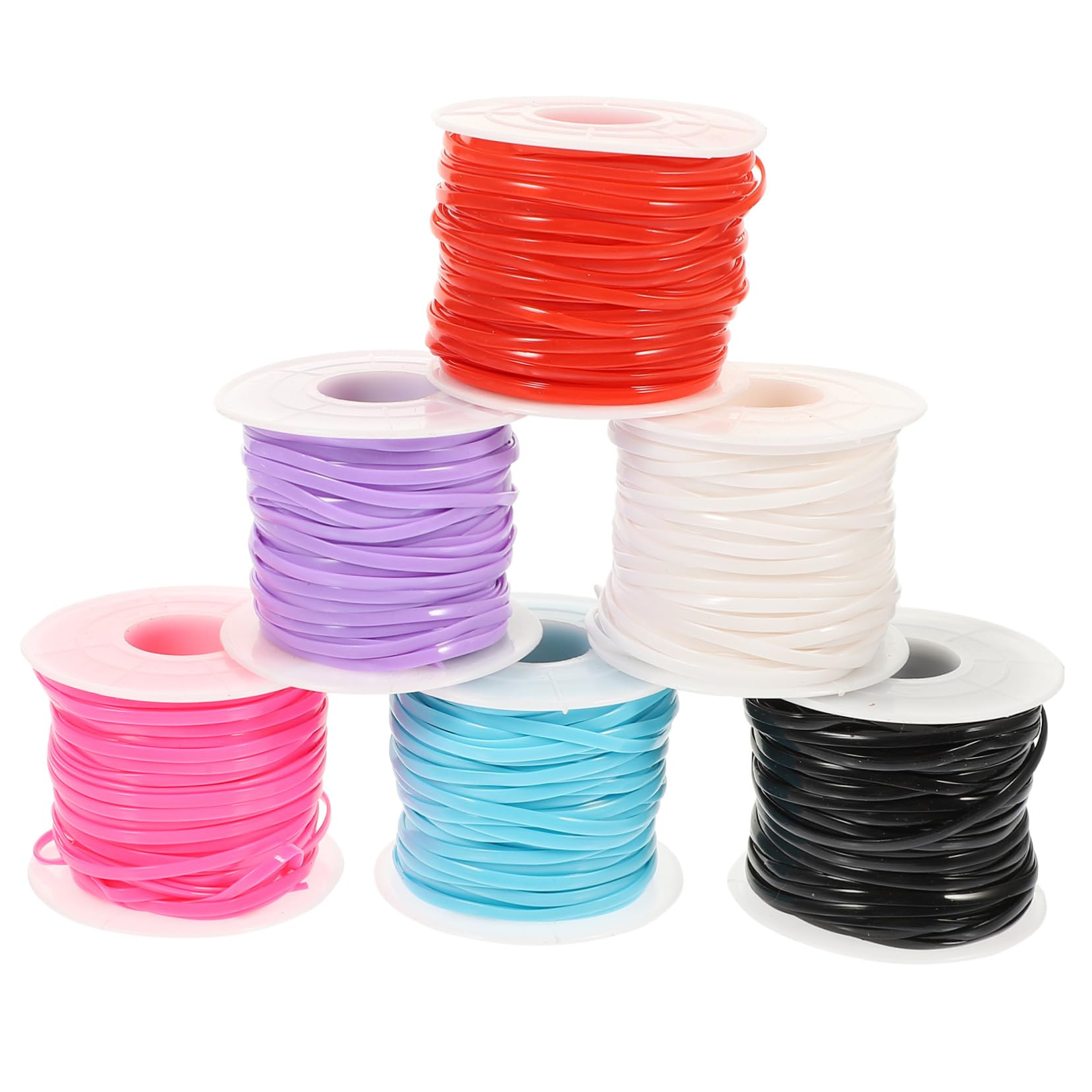 Llavero de cuerda trenzada y cordones de colores para manualidades caseras