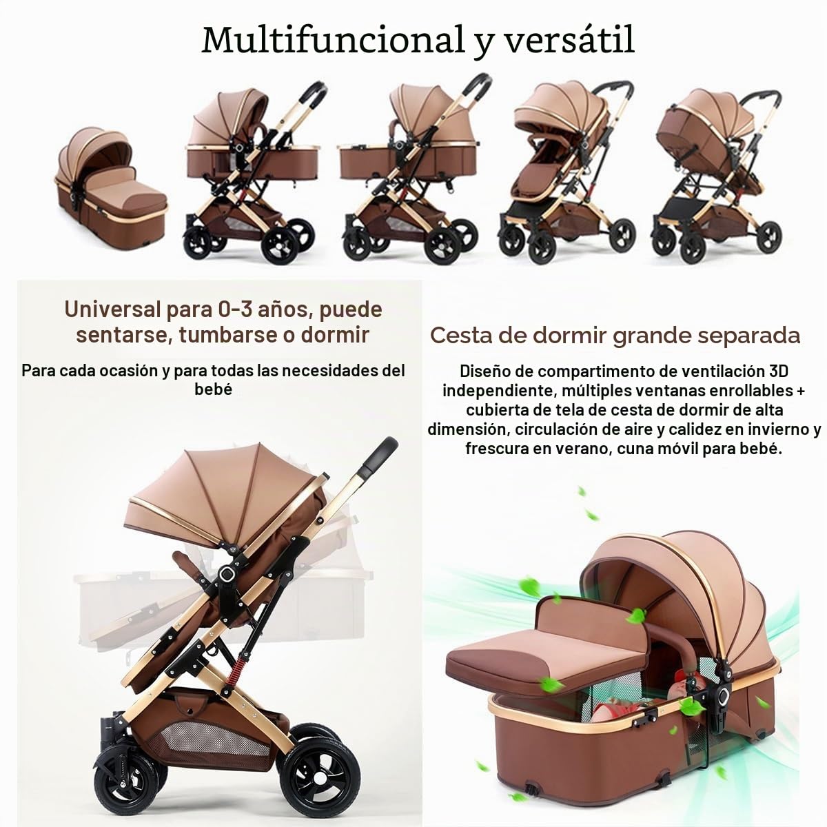 Cochecito Paraguas Gemelar,Cochecito Infantil Doble,Cochecito Gemelos Side By Side,Silla De Paseo Doble Desmontable Con 2 Asientos Individuales,Cochecito Reversible Paisaje Alto ( Color : Blauw )