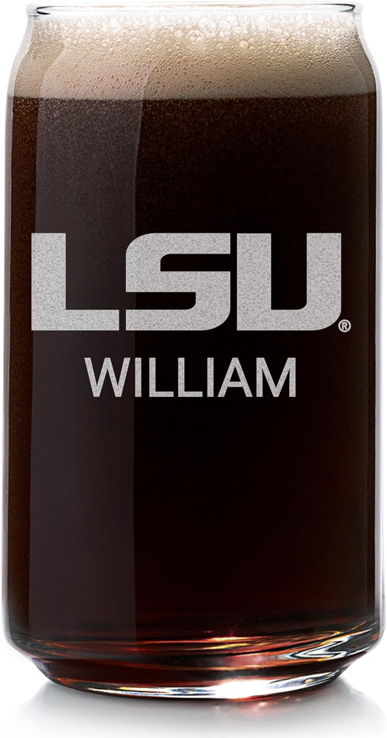 Lifetime Creations Personalized LSU Tigers Wine Glass - Officially Licensed Engraved Stemware, Custom Gift for Basketball Football Fans, Alumni, Graduation, Made in USA