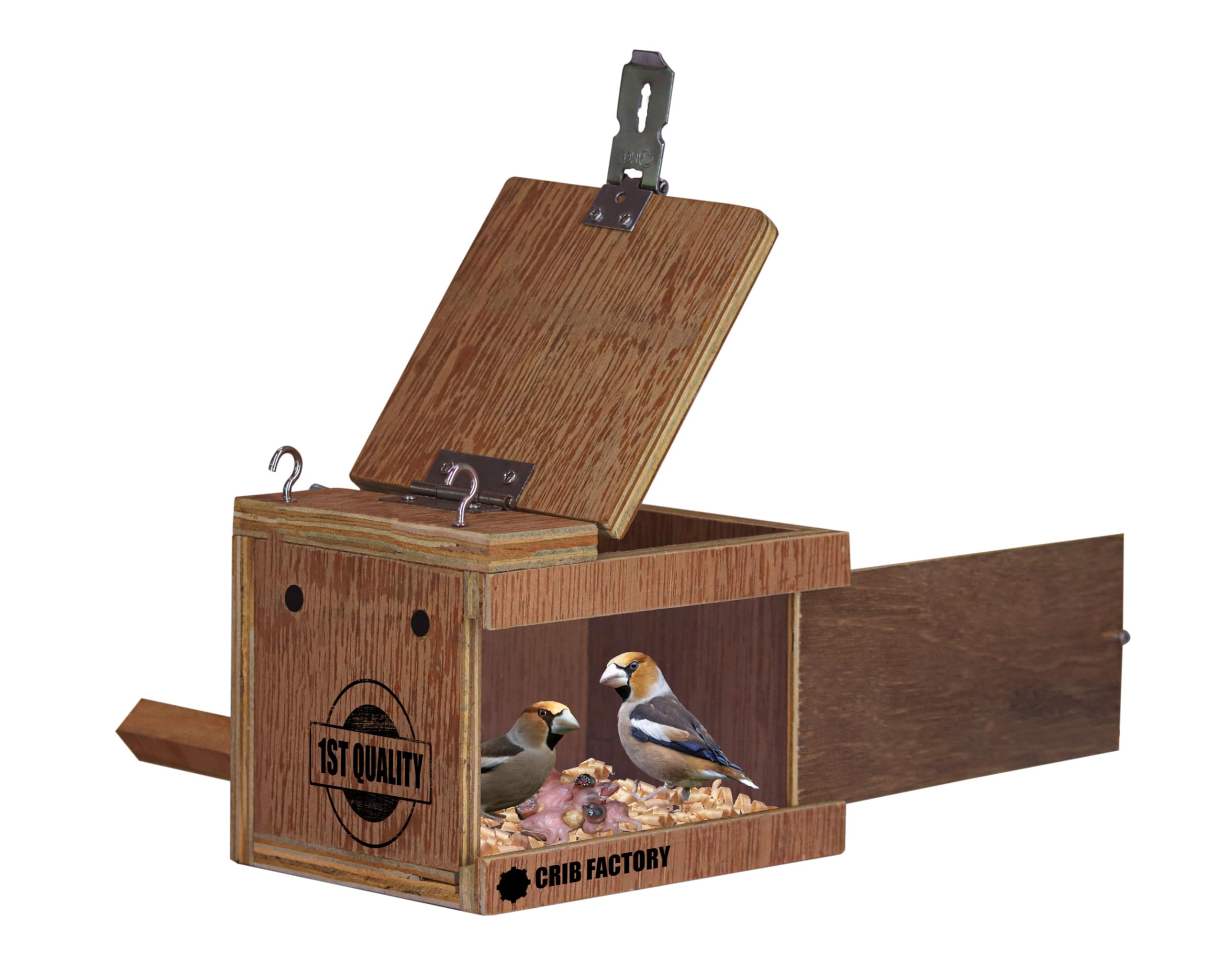 CRIBFACTORY | WOOODEN BREEDING Box for Finches | ONE Side Transparent | 7x5x5 INCH (B0D5MKGCR7) Amazon Price History, Amazon Price Tracker