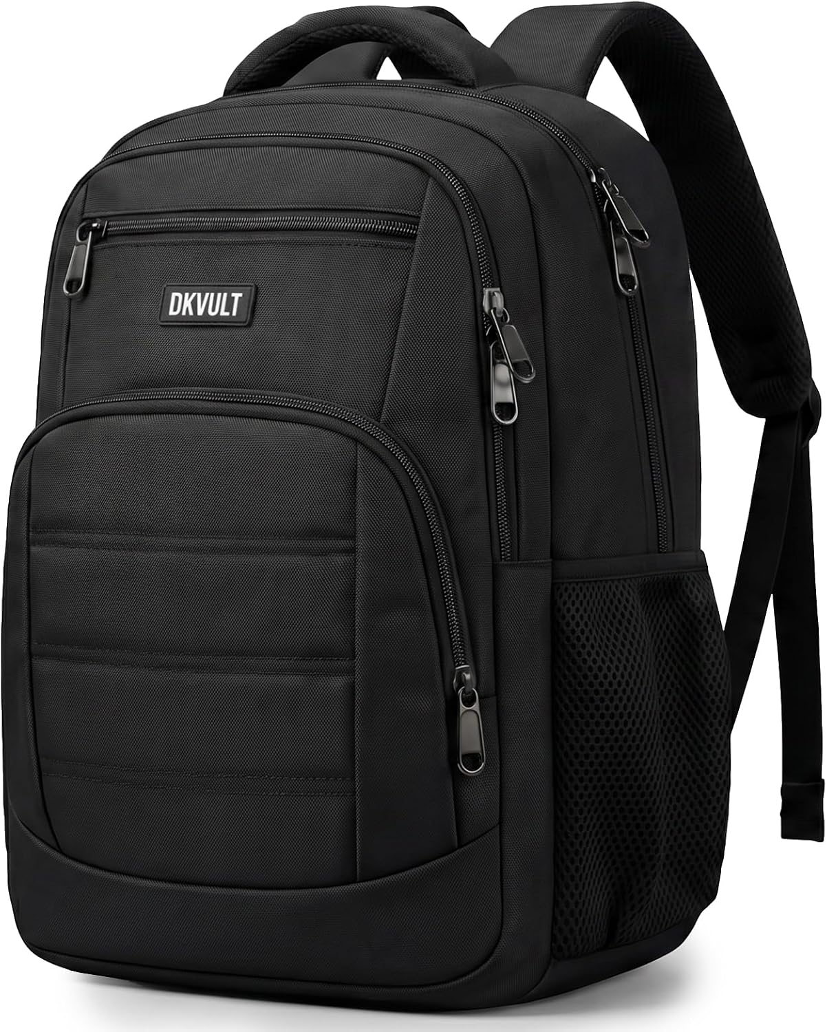 Black Backpack for Men, School Backpacks for Teen Boys, Travel Laptop Backpack Fits 15.6 Inch Notebook with Reinforced Straps, Anti-Theft, Water-Resistant Multiple, Pockets